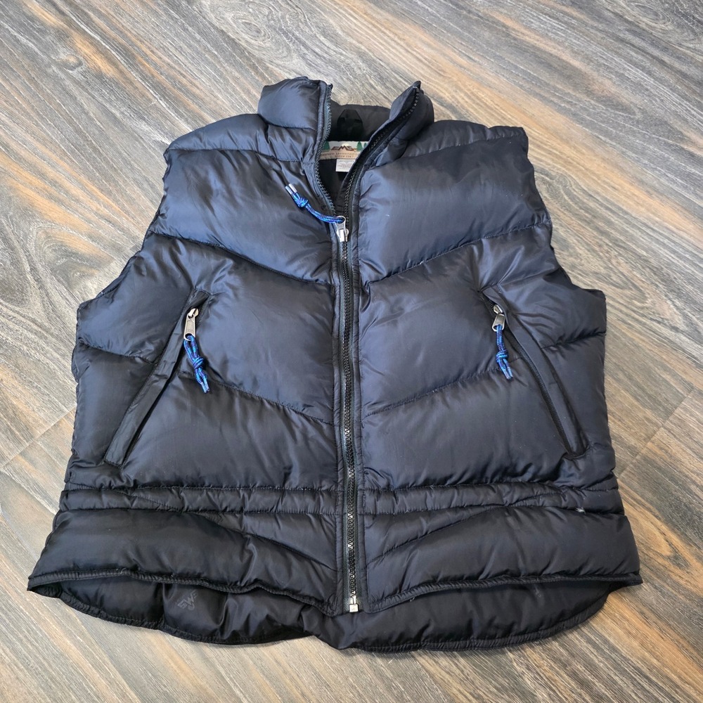 EMS Eastern Mountain Sports Womens Black Goose Down Puffer Vest Size M 138396